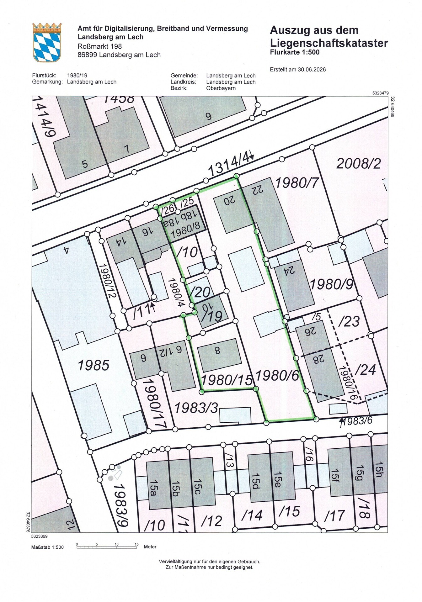 Lageplan 1x500 markiert