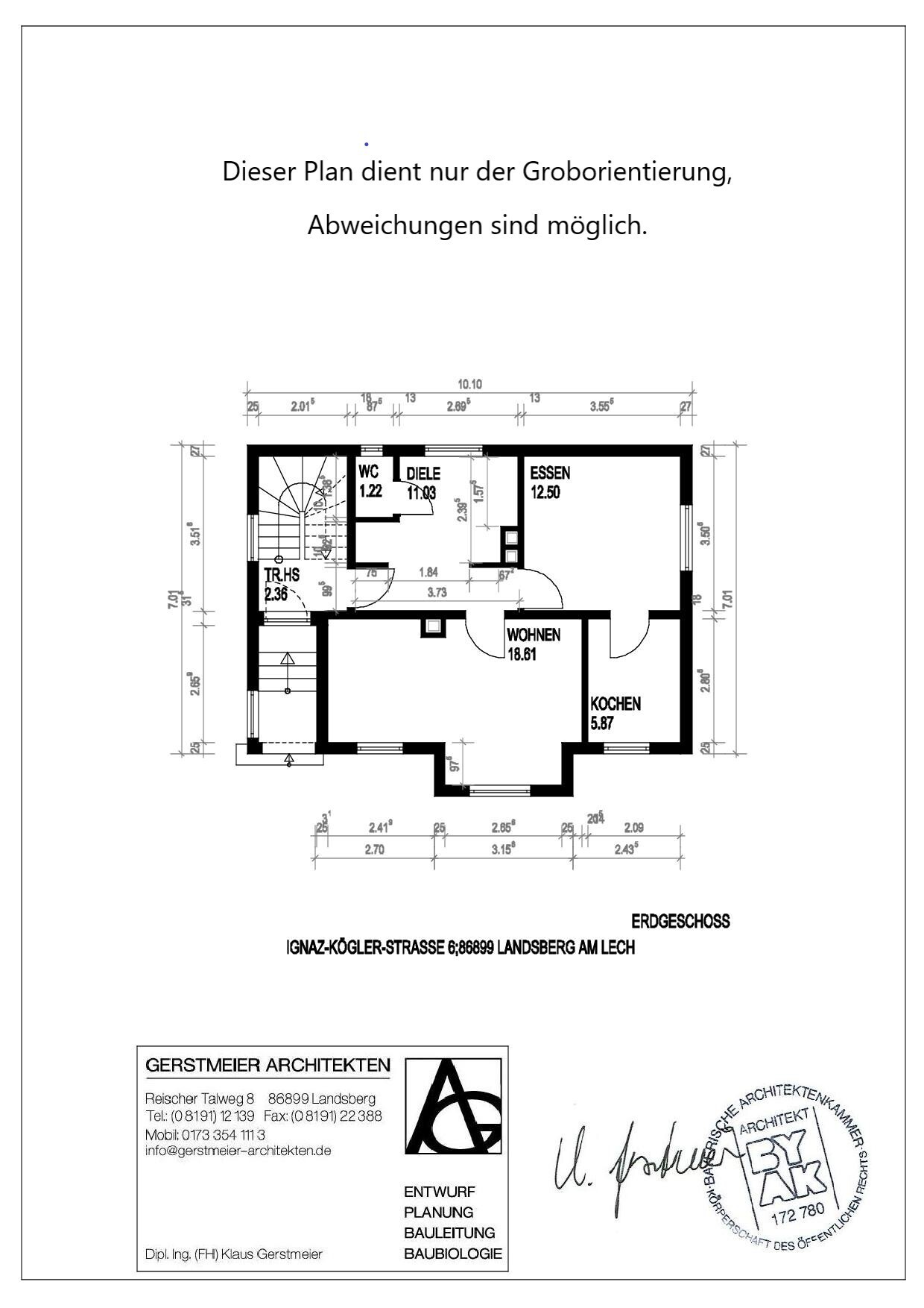 Grundriss -Erdgeschoss