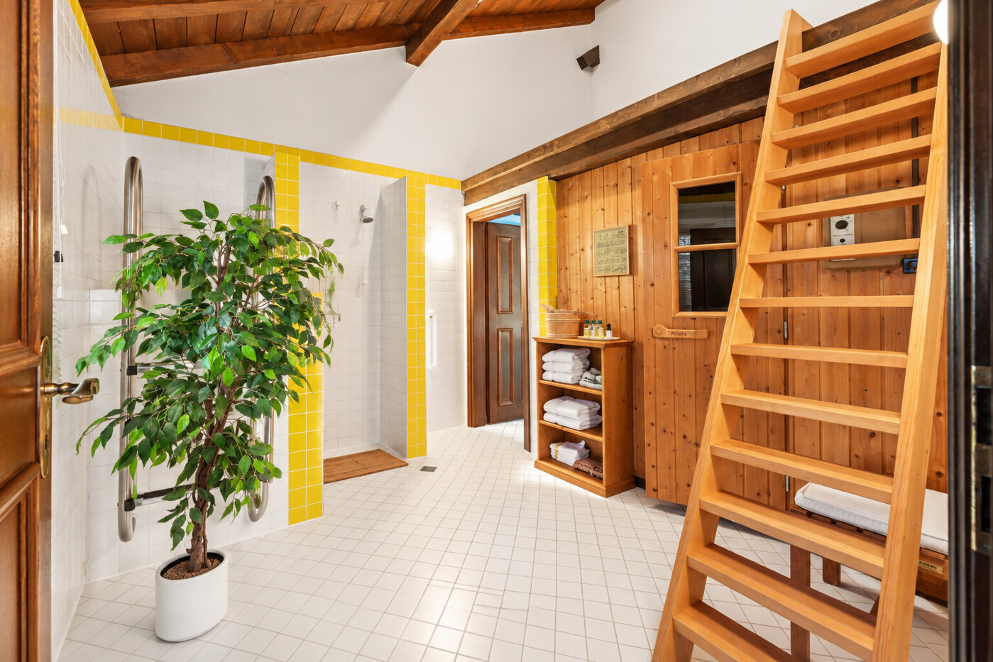 Entspannung in der hauseigenen Sauna
